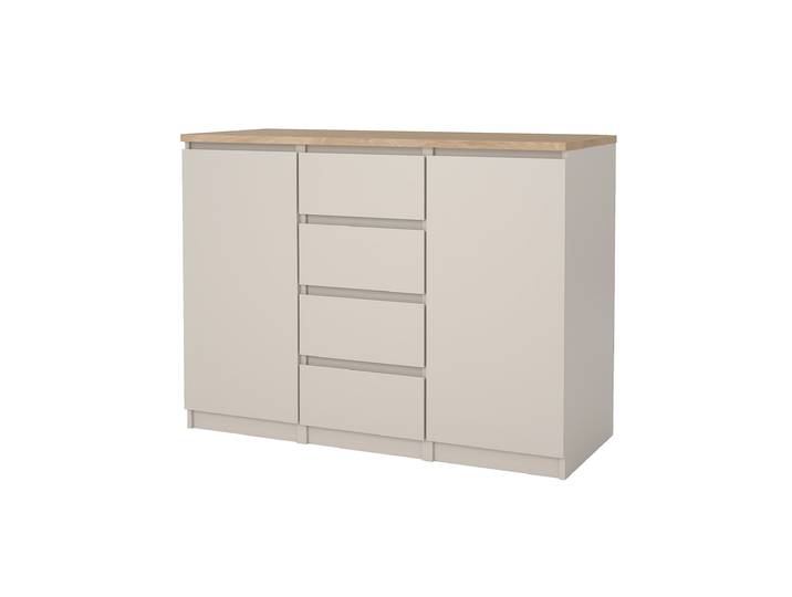 Sideboard 4 Schubladen Beige-Kaschmir Jackson Hickory 121 cm - NAIA