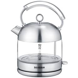 Severin WK 3459 Wasserkocher schnurlos, BPA-frei Edelstahl Fassungsvermögen: 1.7 l