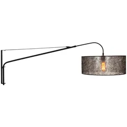 Wandleuchte Lampe Schlafzimmerleuchte Textil schwarz Leseleuchte schwenkbar