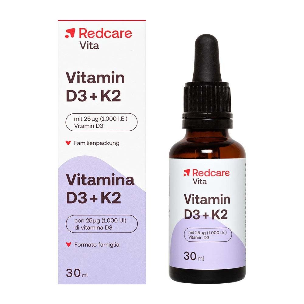 Vitamin D3+K2 RedCare Tropfen zum Einnehmen 30 ml