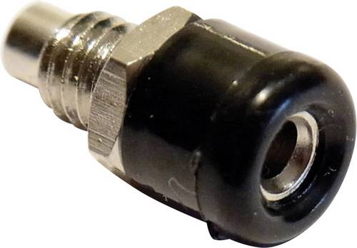 Schnepp Miniatur-Laborbuchse Buchse, Einbau vertikal Stift-Ø: 2.6mm Schwarz