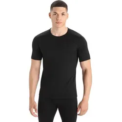 ICEBREAKER Herren Funktionsunterhemd "Merino 200 Oasis" Body Fit Kurzarm, Größe L in Schwarz Schwarz
