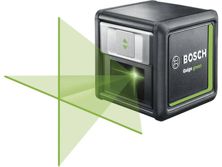 Kreuzlinienlaser BOSCH HOME & GARDEN Quigo Green , grün, Lasermessgeräte, Kreuzlinienlaser