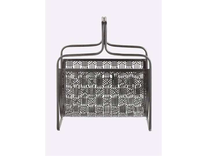 Zeitungsständer HEINE HOME, schwarz, B:37cm H:43cm T:22cm, Metall, Zeitungsständer, Zeitungsständer