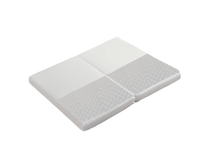 Merax Faltbare Matratze 140x200/100 cm – Ergonomisch, Öko-Tex Zertifiziert, Wabengewebe, atmungsaktiv, H3 Härte, Weiß, Kompressionsverpackung