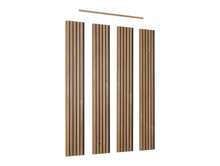 Wandpaneel Anna Eiche inkl. Abschlussleiste 4er Set