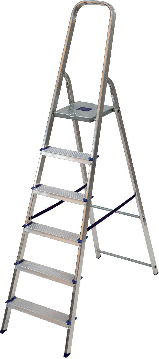 facal Lf/6 Scala Alluminio Alfa 6 Gradini Portata Max 150 Kg Altezza 188 Cm Uso Professionale - Lf/6