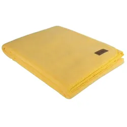 eskimo Edelvelours Decke 150x200 cm | sonne - gelb
