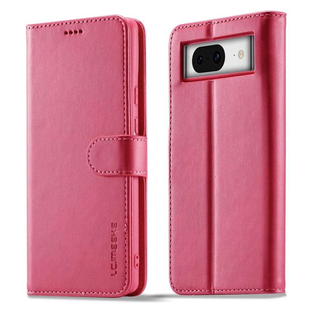 LC.Imeeke Google Pixel 8 - Leder Etui Hülle pink (Google Pixel 8) (660139716C)