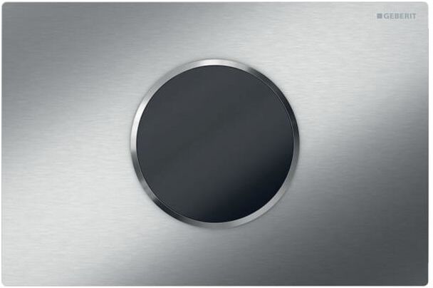Geberit WC-Steuerung 115908SN6 Batteriebetrieb, 2-Mengen-Spülung, gebürstet