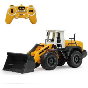 JAMARA Baustellenfahrzeug Radlader Liebherr 564, ferngesteuert, mit Batterie & Fernsteuerung, Maßstab 1:20