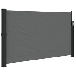 vidaXL Ausziehbare Seitenmarkise Anthrazit 120x500 cm