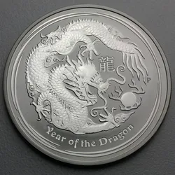 Silbermünze 1oz "Drache" 2012 Lunar II – Year of the Dragon (Australien)