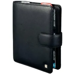 Bind, Agenda, Managerplaner A5 Systemplaner inkl. Kalender 1 Woche = 2 Seiten Nappaleder schwarz T 500 (A5)