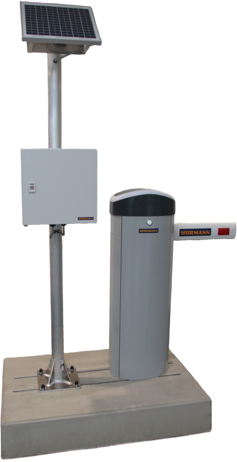 Hörmann Solar-Parkschranke SH 50 Set mit Solarmast