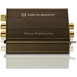 Oehlbach Phono Preamp Pro, Phono Vorverstärker, Schwarz