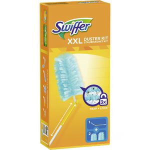 Swiffer Staubwedel Staubmagnet XXL Kit Starterset, Mischgewebe, Teleskopstiel, ausziehbar bis 90 cm
