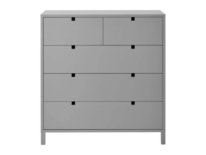 1898 Commode Square 2+3 tiroirs Gris