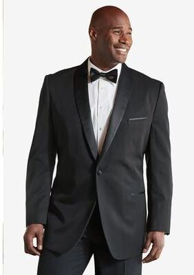Men's Big & Tall KS Signature Tuxedo Jacket by KS Signature in Black (Size 54)