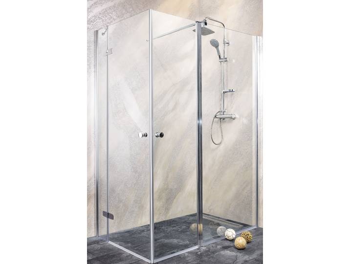 Dusch-Schwingtür SANOTECHNIK Sanoflex Symphony , grau (chromfarben), H:195cm, Duschtüren, Dusch-Schwingtür