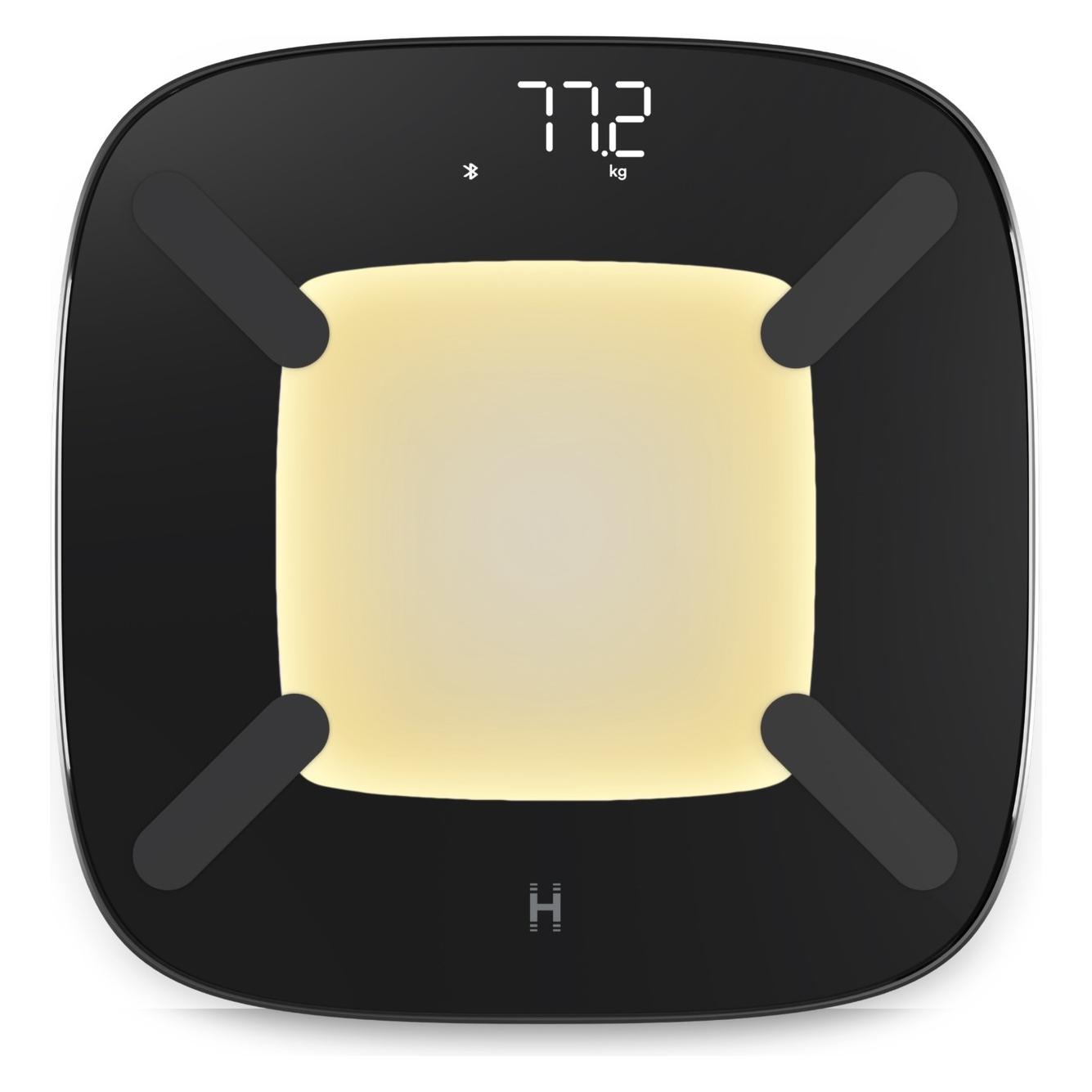 Homedics SCL-B200-BK3R GLO Body Analyser Bath Scale (180 kg) (SCL-B200-BK3R)