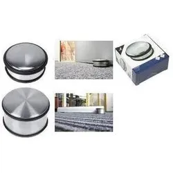 Kangaro, Türstopper, Türstopper, Durchmesser: 110 mm / Höhe: 70 mm aus Metall, verchromt, Gewicht: 1.800 g