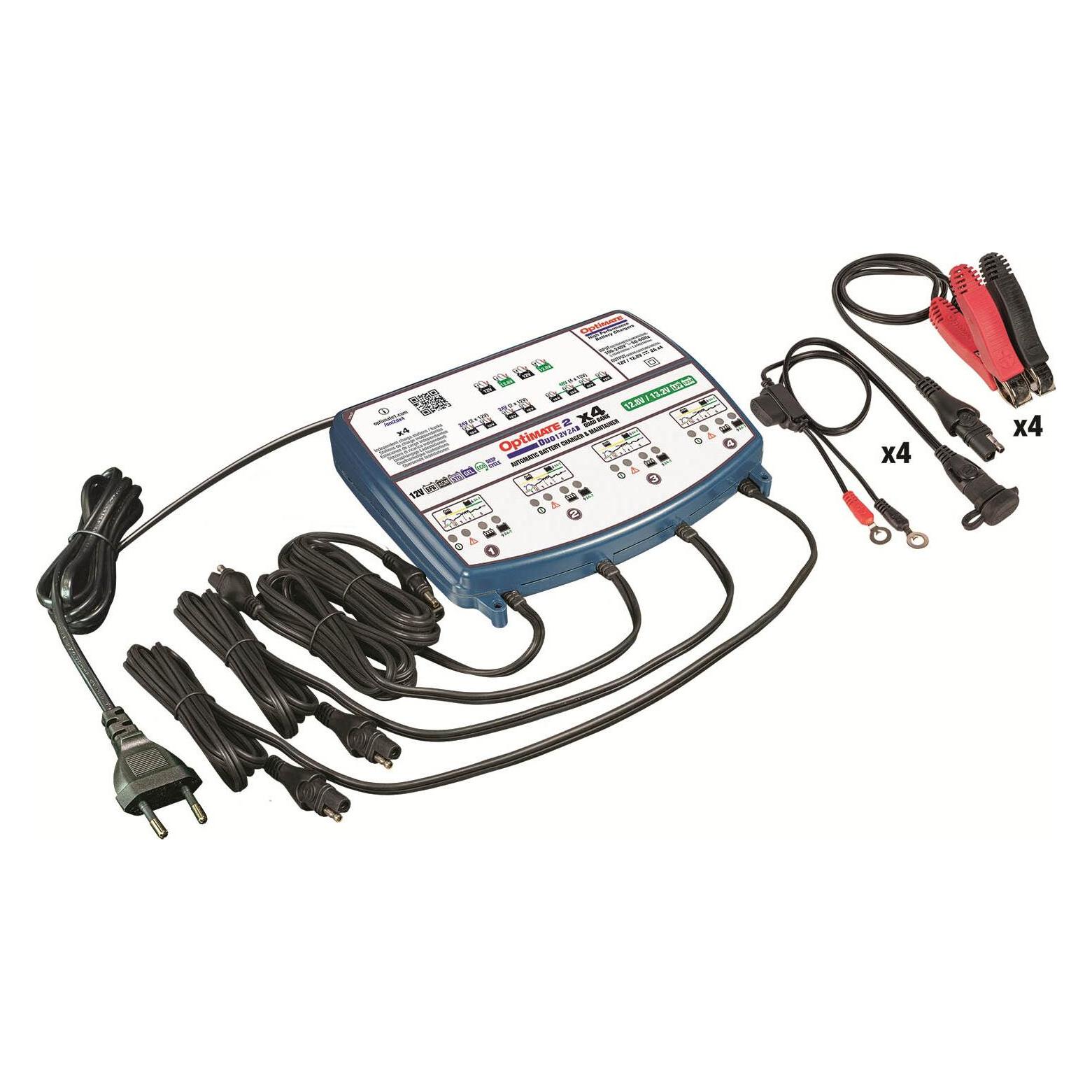 Tecmate Optimate 2 duo 4-banks (2 A, 12V) (TM574)