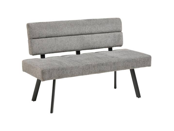 Livetastic Sitzbank, Anthrazit, Metall, 3-Sitzer, 140x88x62 cm, Esszimmer, Bänke, Sitzbänke