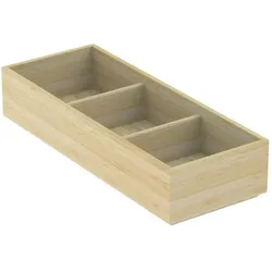 Geberit Schubladeneinsatz 503194001 12,7x6,7x32,9cm, H-Unterteilung, bambus / lackiert