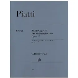 Zwölf Capricci für Violoncello solo Opus 25, Fachbücher von Christian Bellisario, Alfredo Piatti, Alfredo Carlo Piatti