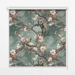 INNENROLLO - Fensterrollo - Rollo - 110x140 cm - Blumen am Baum