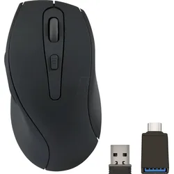 SL-630004-RRBK - Maus (Mouse), Funk, ergonomisch, schwarz