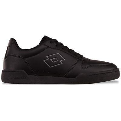 Sneaker LOTTO, Damen, Gr. 39, schwarz (schwarz, dunkelgrau), Kunstfaser, Synthetik, clean, Schuhe Sneaker, - besonders leicht & bequem
