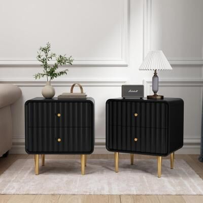 No Modern Nightstand Set of 2