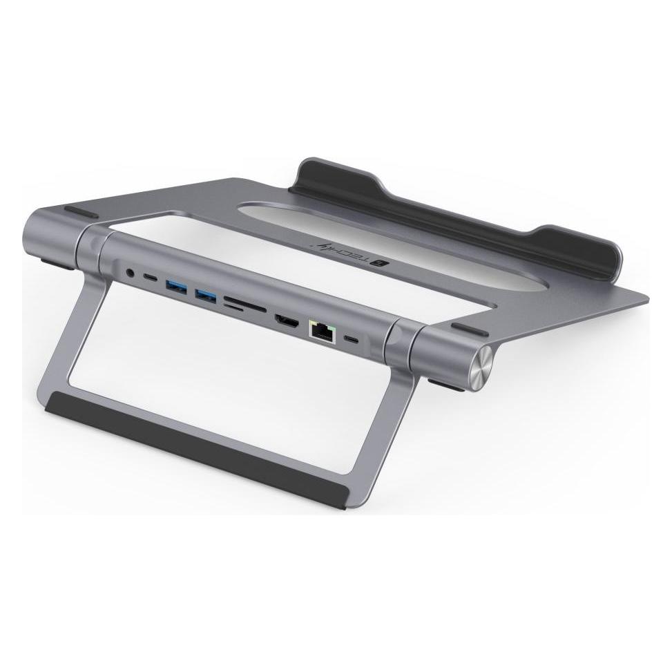 EFB Elektronik EFB Techly Zusammenklappbares Laptop/Tablet 9 in 1 (USB-C, 1 Port) (ICA-NTB-DOCK91)