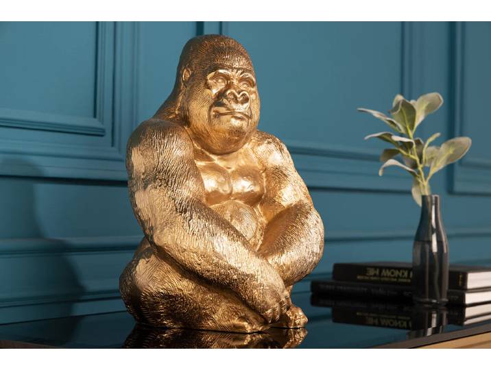 Design Skulptur „Kong“ Gold Invicta Interiors