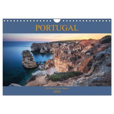 Portugal - Von Porto bis zur Algarve (Wandkalender 2026 DIN A4 quer), CALVENDO Monatskalender