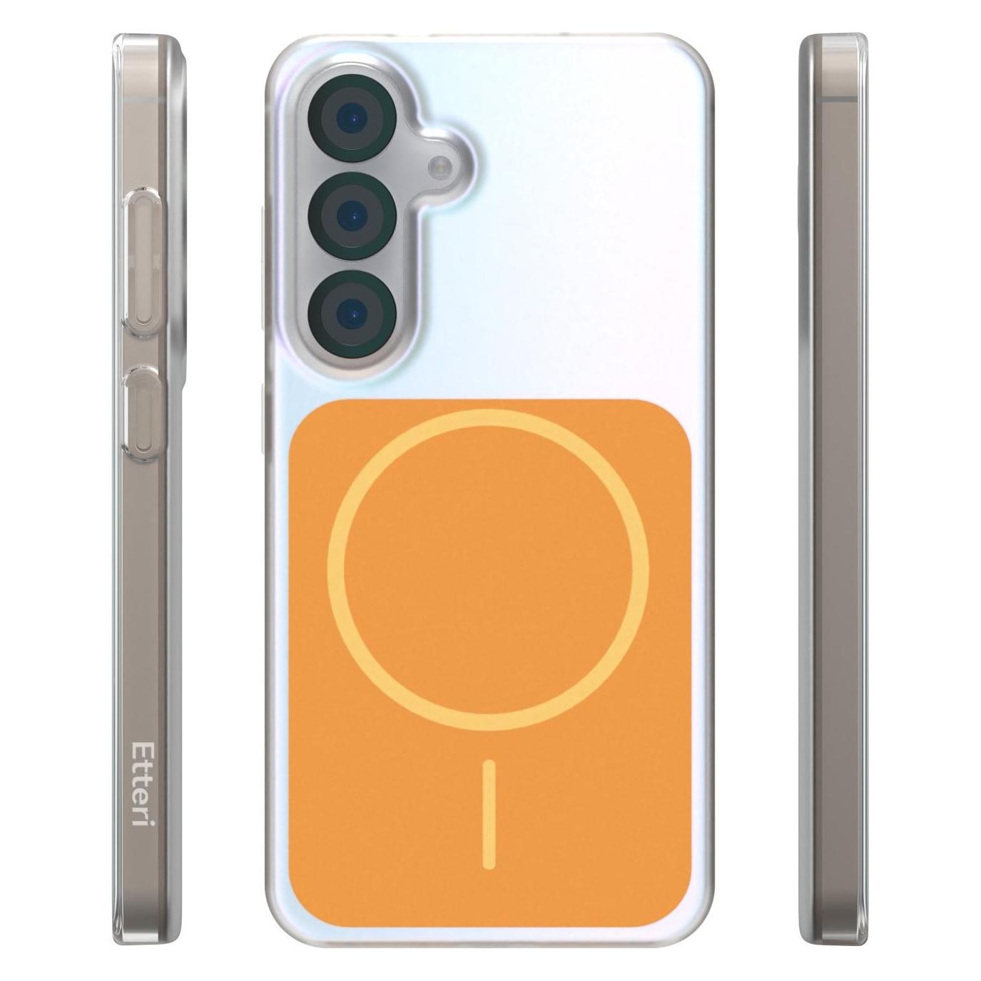 Etteri Hidden Pearl case for Samsung S25 orange (Samsung Galaxy S25) (67252346)