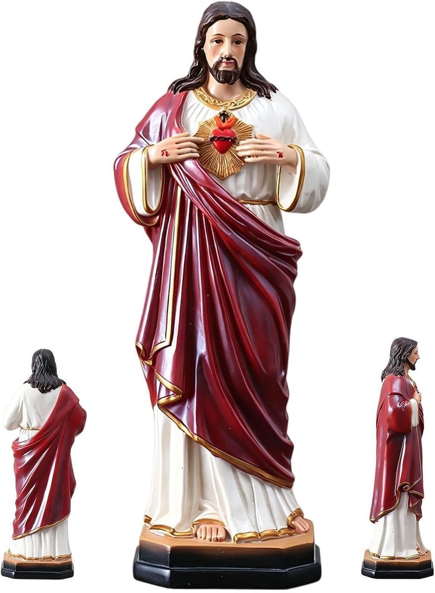 Jezus Christus beeld - Religieus figuur voor op een altaar - Hoogte: 215 cm