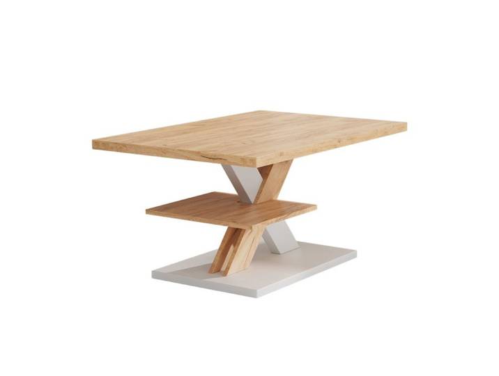 Table basse Arivo 90x60cm avec tablette Blanc Vicco 55341