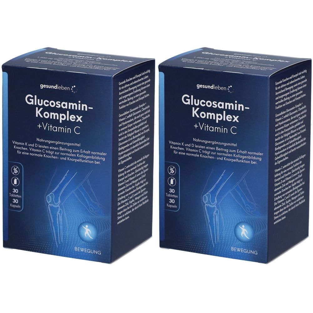 Gesund Leben Glucosamin-Komplex+Vit.C Tab.+Kaps. 2x 2x60 St