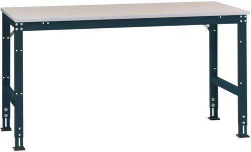 Manuflex AU4007.7016 Arbeits-Grundtisch UNIVERSAL Standard mit Kunststoffplatte, BxTxH = 1000x600x760-870mm Anthrazit