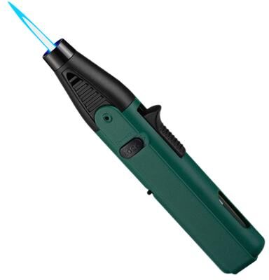Smart Shopping Spot All Purpose Windproof Torch Lighter High Power Butane Gas Ignition Tool For BBQ, Camping & Kitchen green