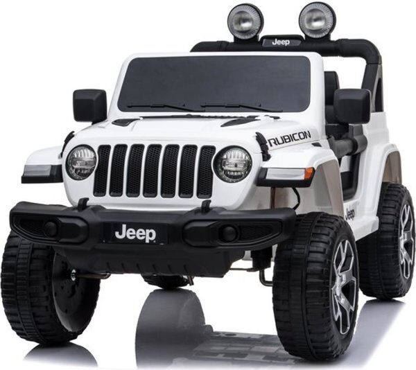 Elbil Jeep Wrangler Rubicon Børnebil, Hvid