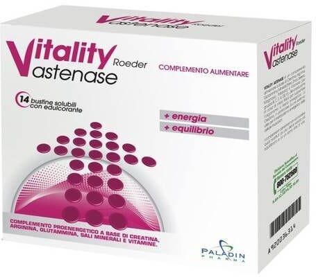 Paladin pharma Vitality Astenase New Integratore 14 Bustine