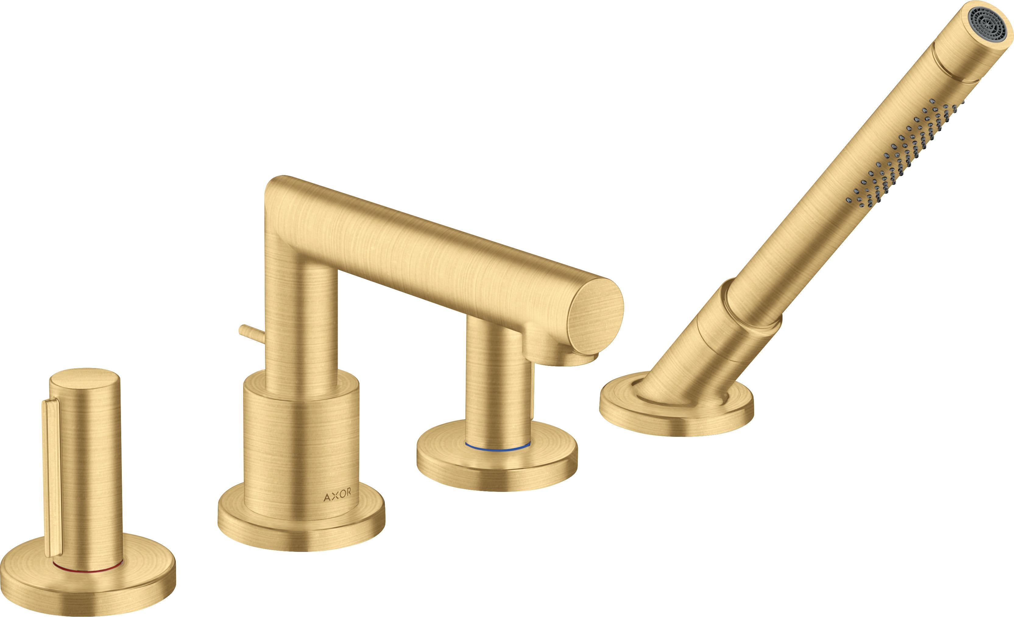 hansgrohe Fertigmontageset Axor Uno 4-L-BW-Rand-Arm, m Griff, brush. gol opt