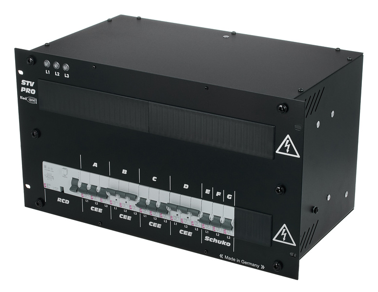 RiedConn Power Distributor STV63/040-3 nero