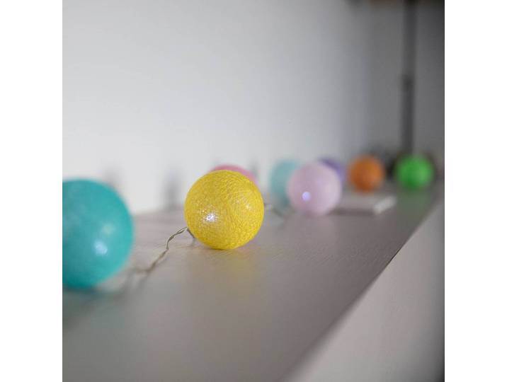 Lumisky LED-Solar-Lichterkette Mimi, bunt, 6 m, Kunststoff, 10-flg. Mimi, Multicolour, Kunststoff