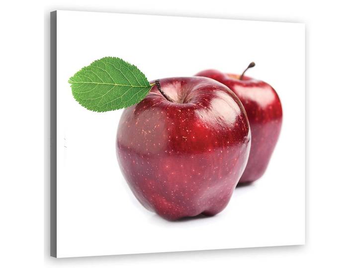Feeby Wandbild apfelfrucht, Rot, Essen/Getränk, Rechteckig, 50x50 cm, Bilder & Rahmen, Bilder, Leinwandbilder