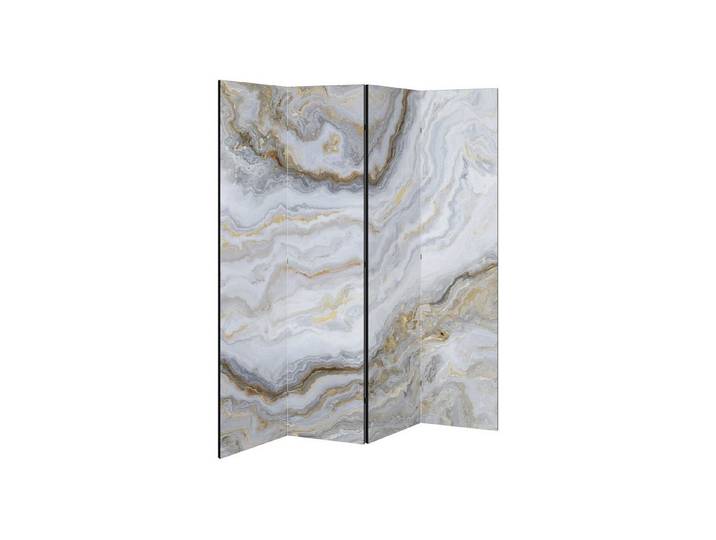 SPACEREBELS Paravent GOLDEN RIDGES (1 St), Raumteiler mit 4 Paneelen, beidseitig bedruckt, 152 x 168 cm